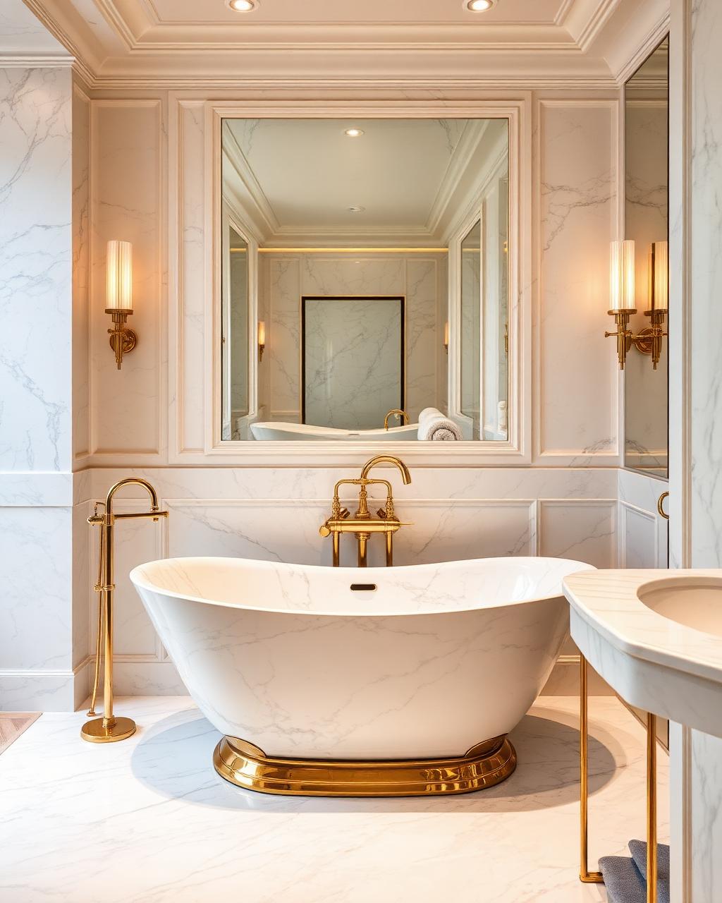 Marble bathroom